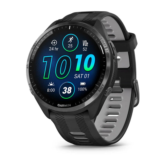 Forerunner 965 Black/Powder Gray Silicone Band