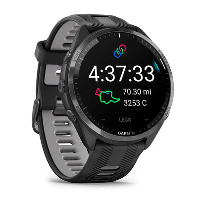 Forerunner 965 Black/Powder Gray Silicone Band