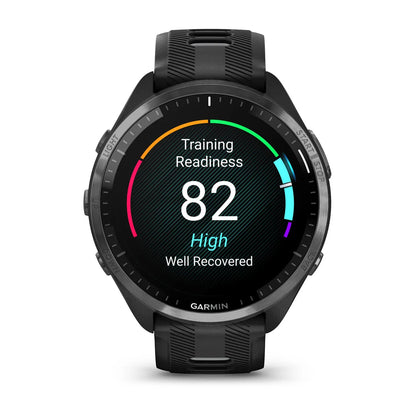 Forerunner 965 Black/Powder Gray Silicone Band